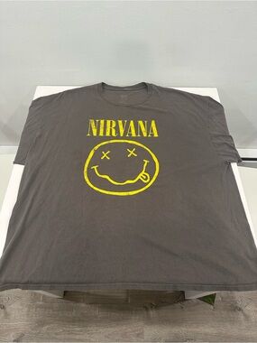 Nirvana Distressed Graphic T-Shirt